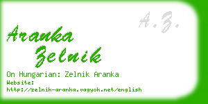 aranka zelnik business card